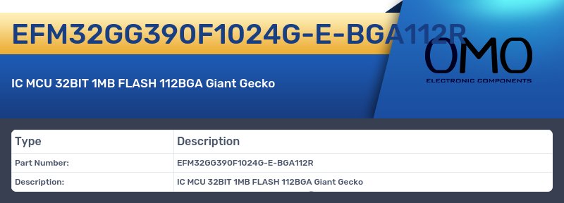 EFM32GG390F1024G-E-BGA112R
