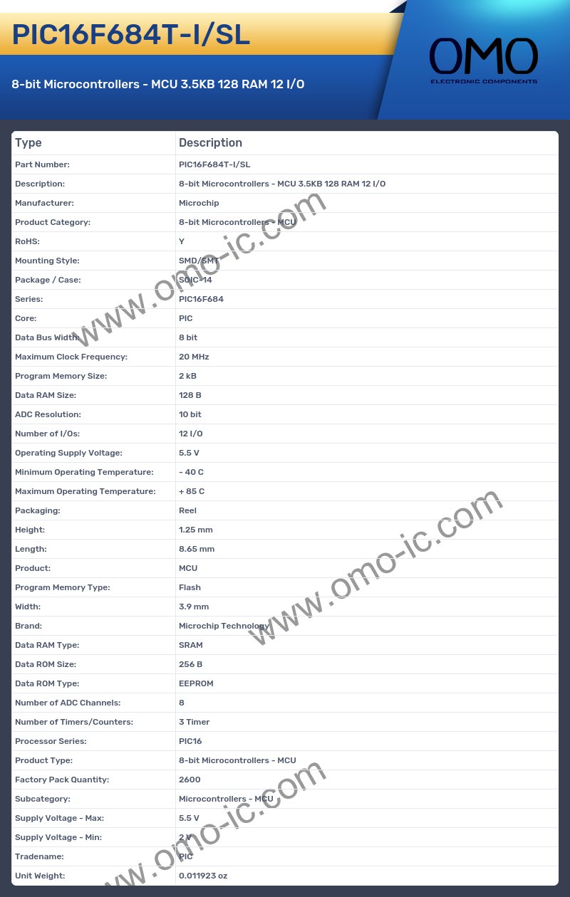PIC16F684T-I/SL