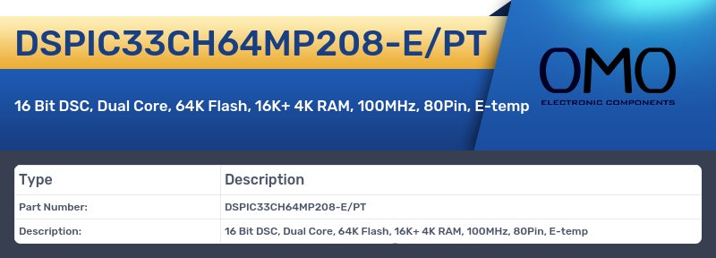 DSPIC33CH64MP208-E/PT