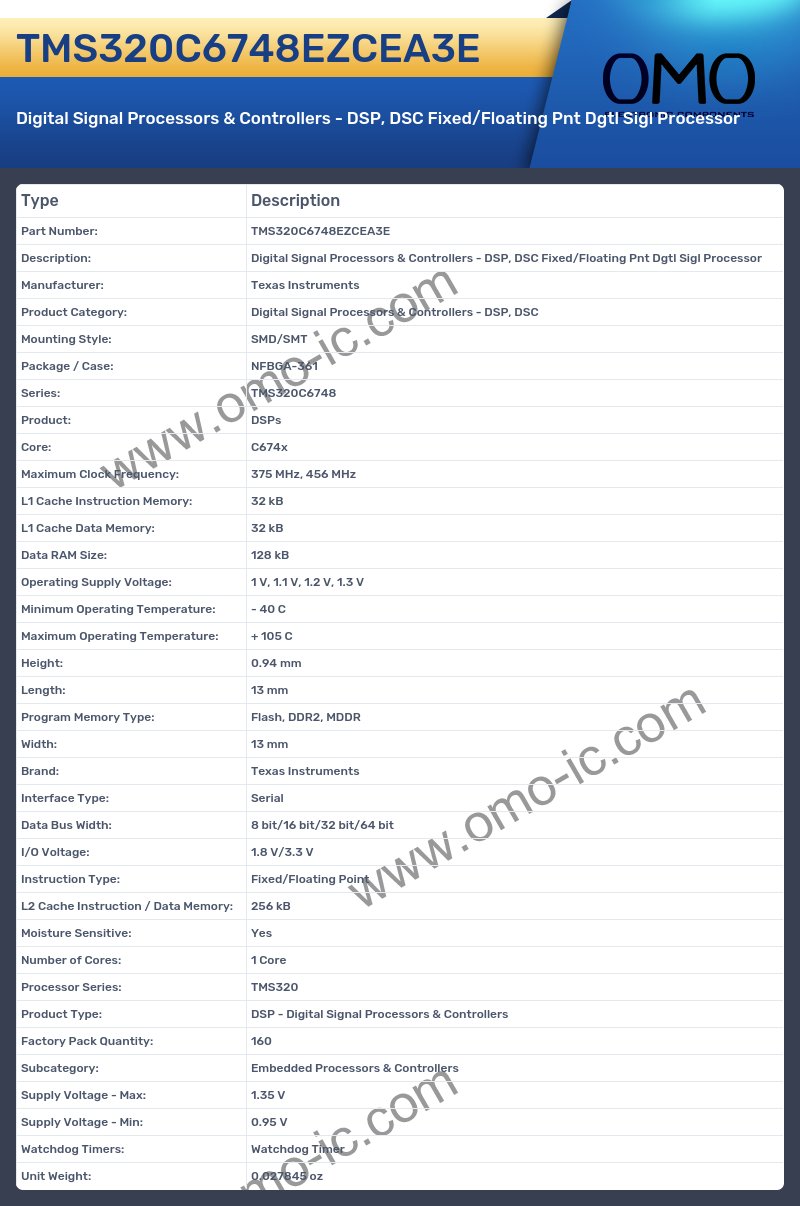 TMS320C6748EZCEA3E