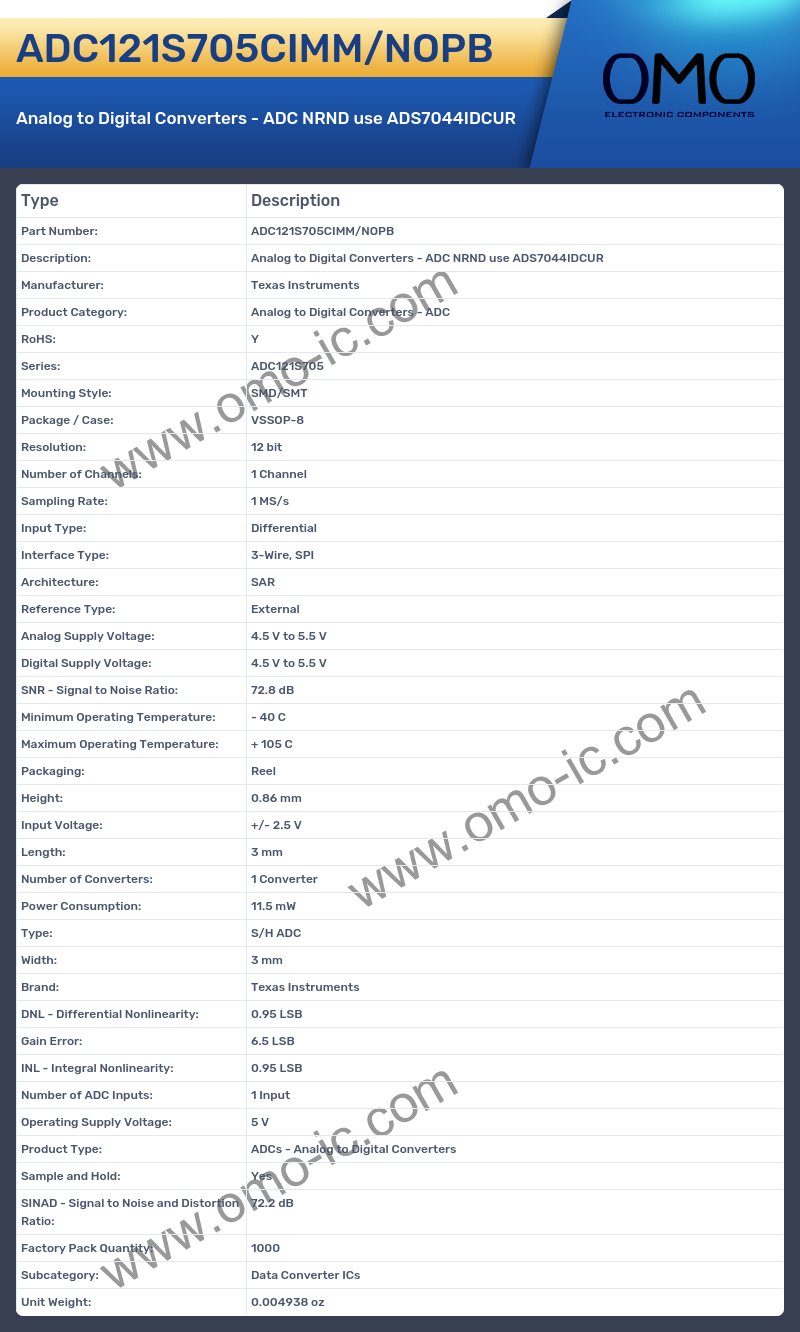 ADC121S705CIMM/NOPB