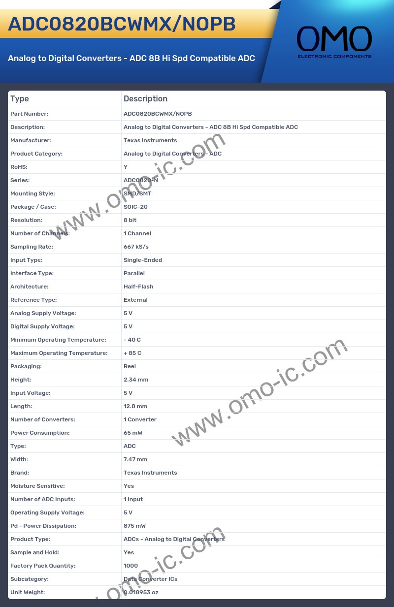 ADC0820BCWMX/NOPB