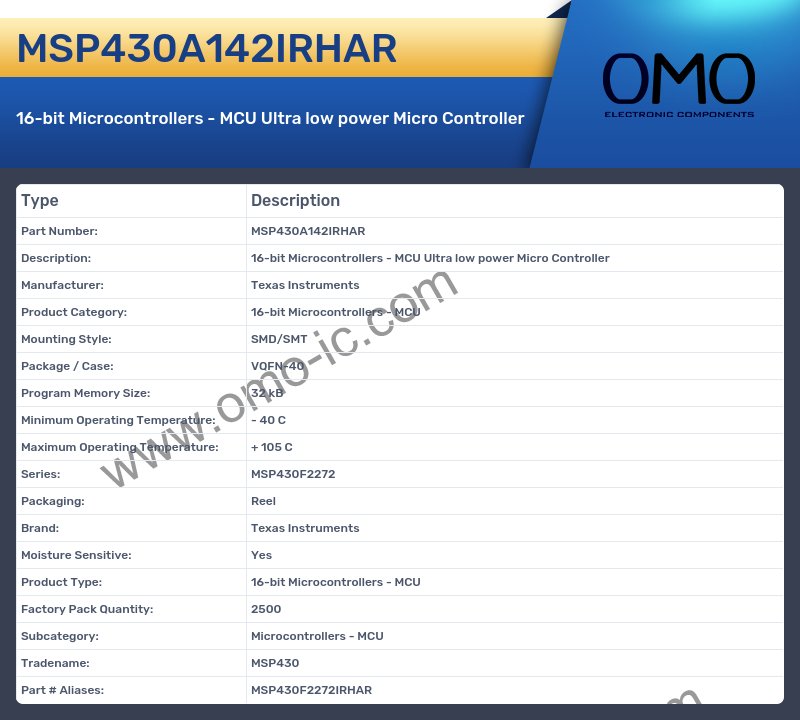 MSP430A142IRHAR