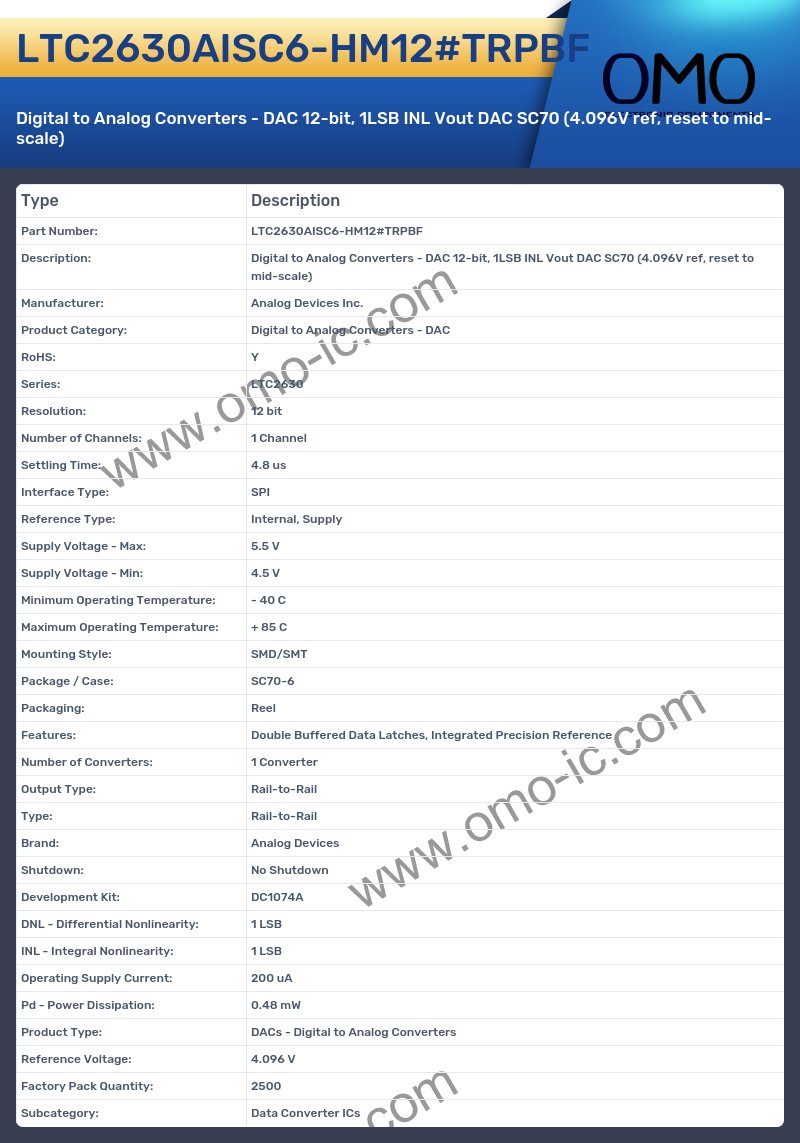 LTC2630AISC6-HM12#TRPBF