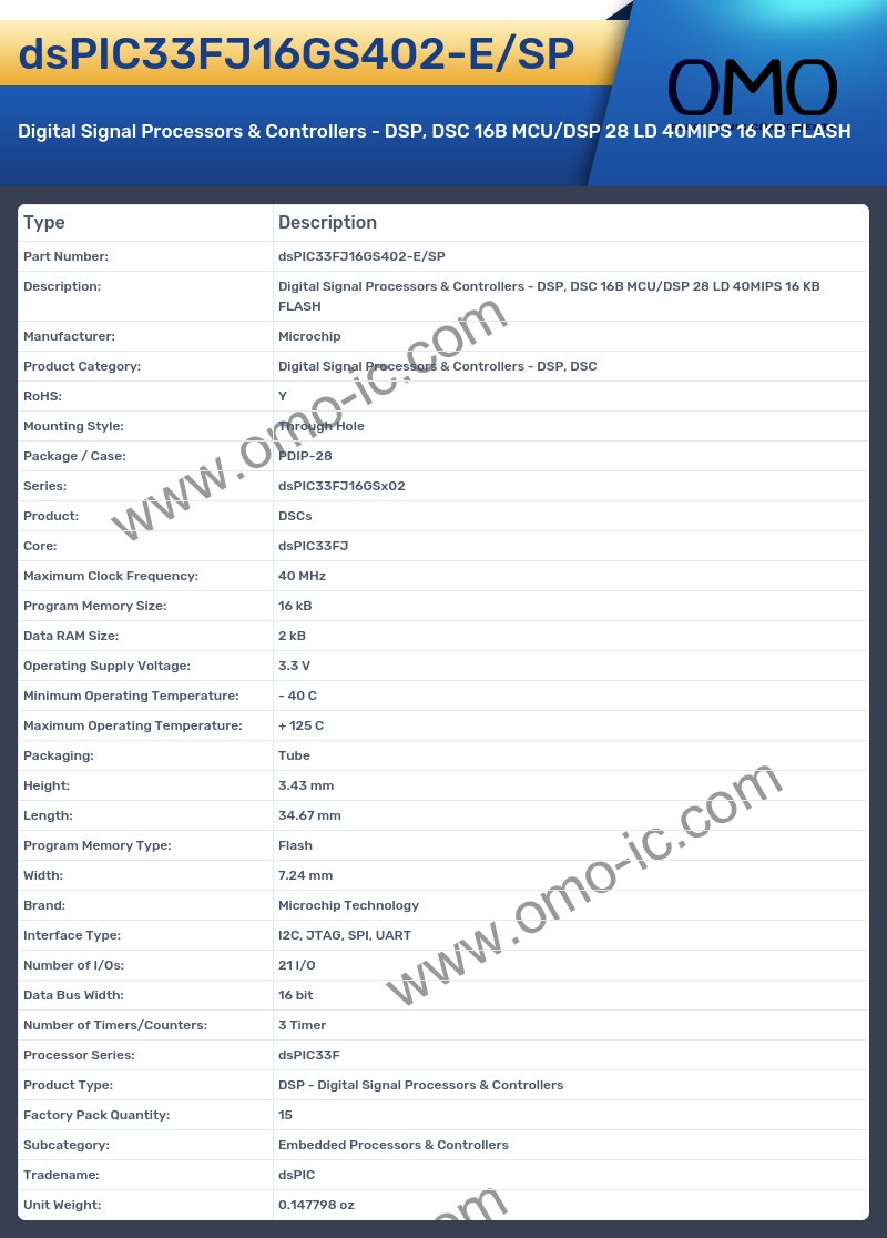 dsPIC33FJ16GS402-E/SP