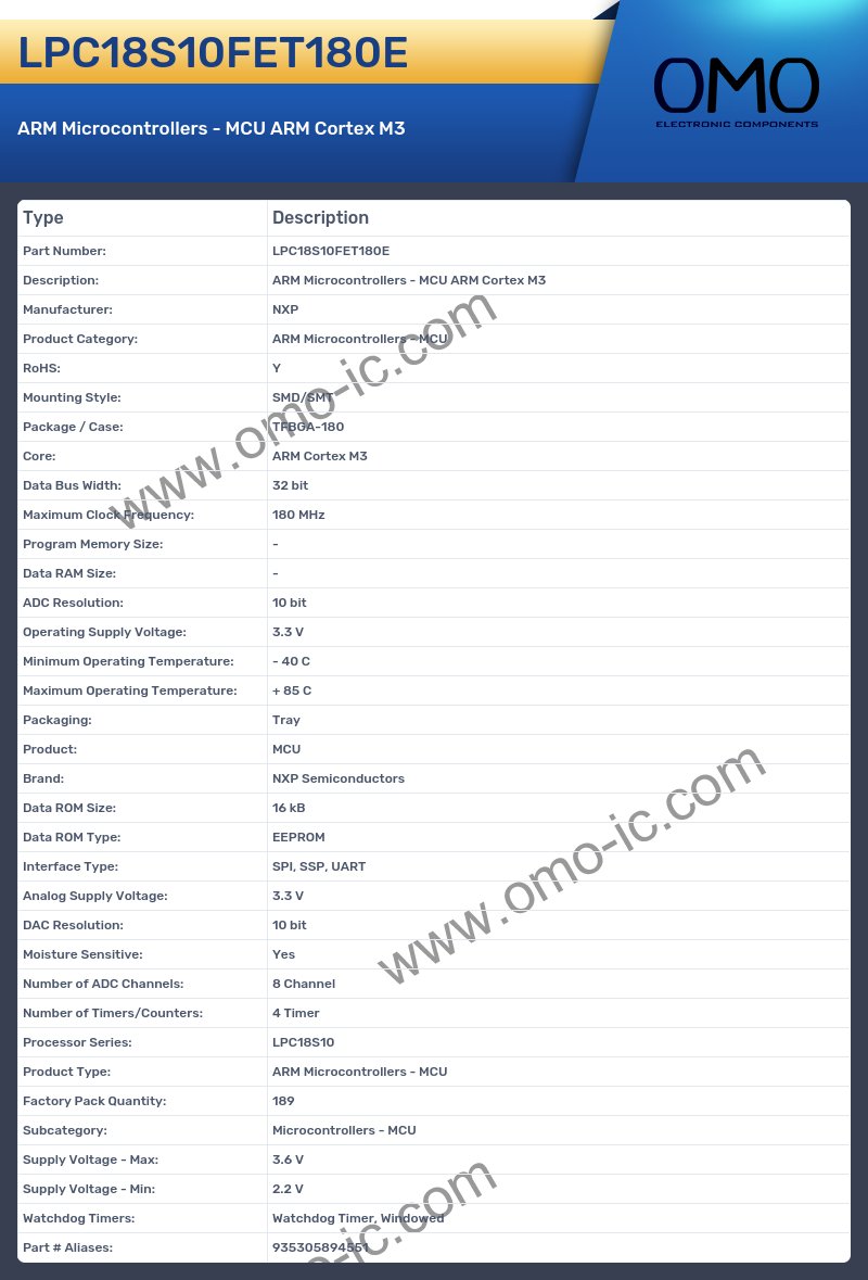 LPC18S10FET180E