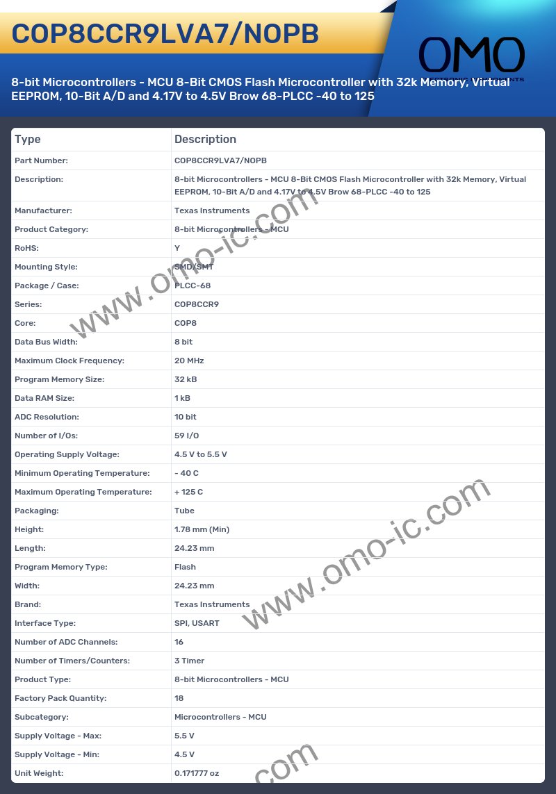 COP8CCR9LVA7/NOPB