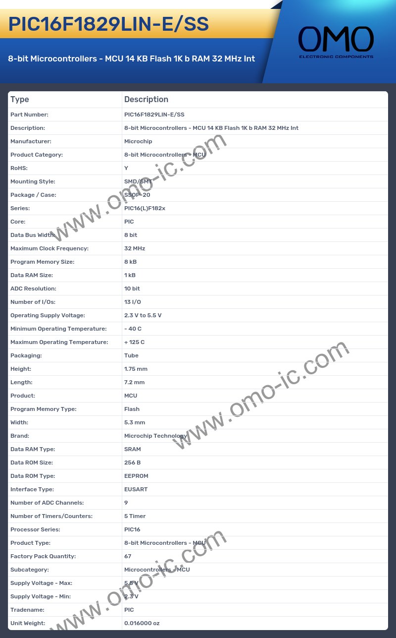 PIC16F1829LIN-E/SS