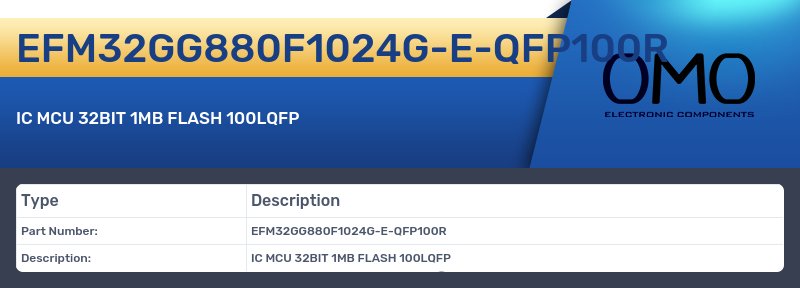 EFM32GG880F1024G-E-QFP100R
