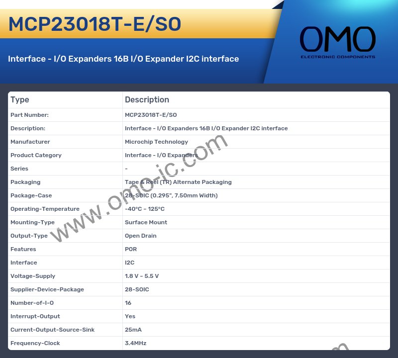 MCP23018T-E/SO