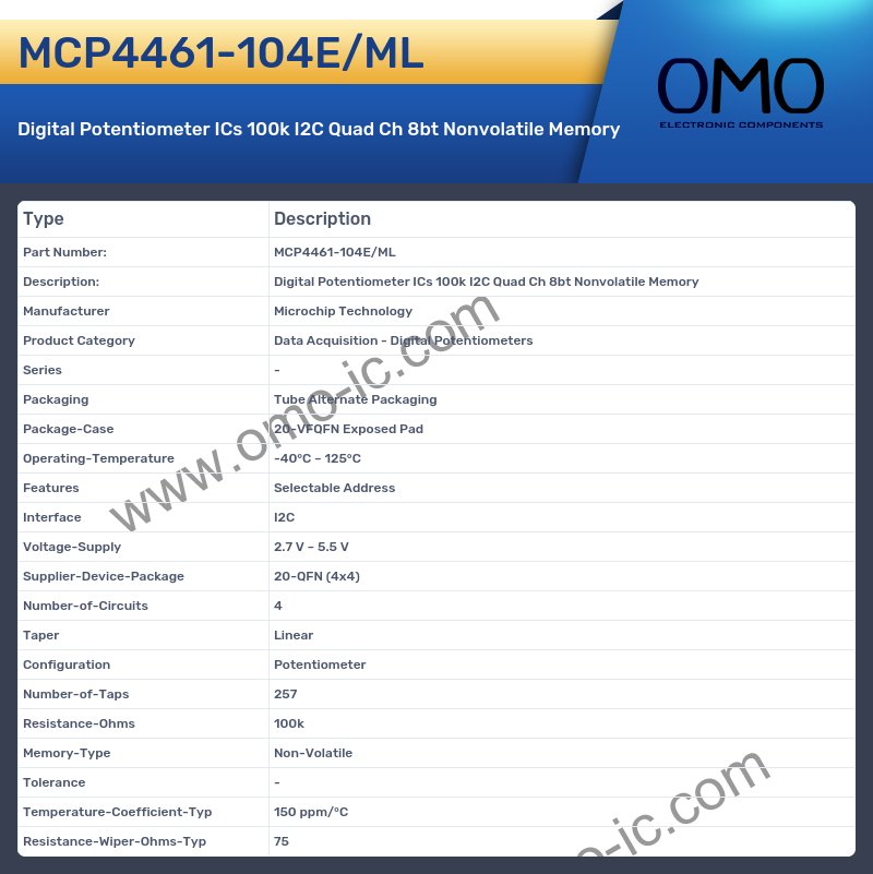 MCP4461-104E/ML