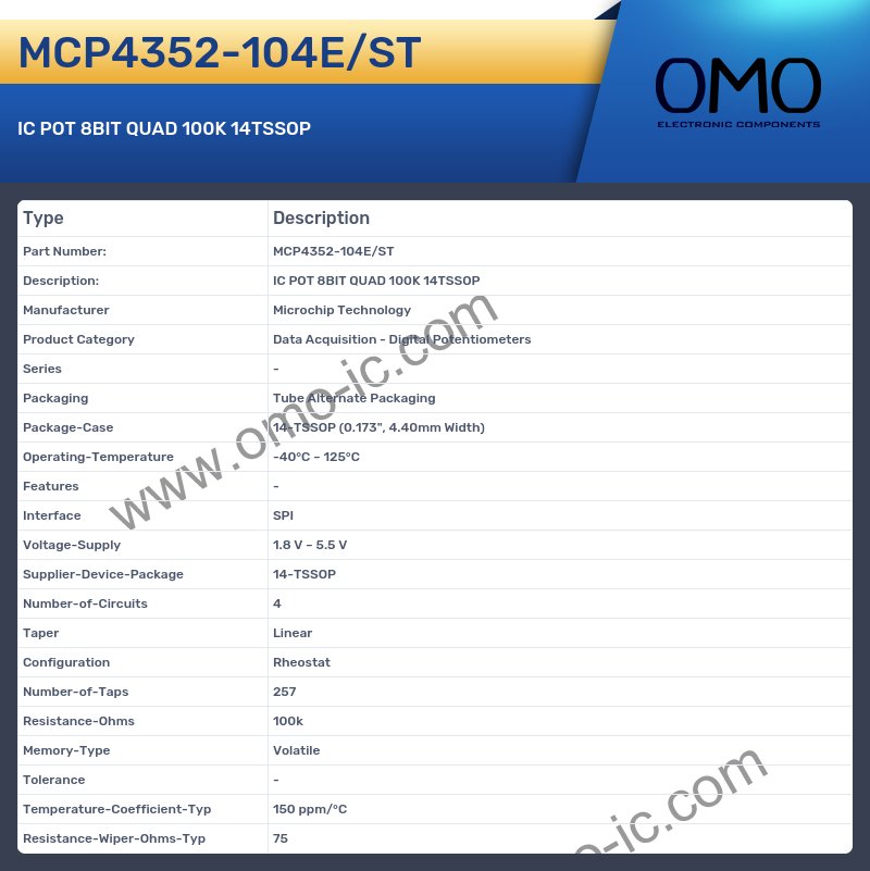 MCP4352-104E/ST