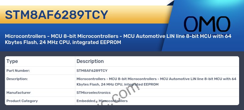 STM8AF6289TCY