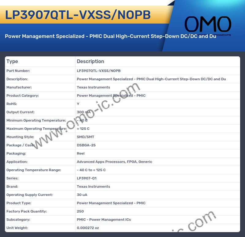 LP3907QTL-VXSS/NOPB