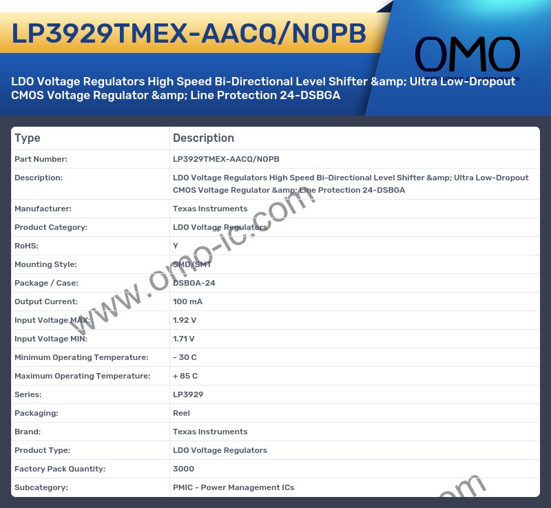 LP3929TMEX-AACQ/NOPB