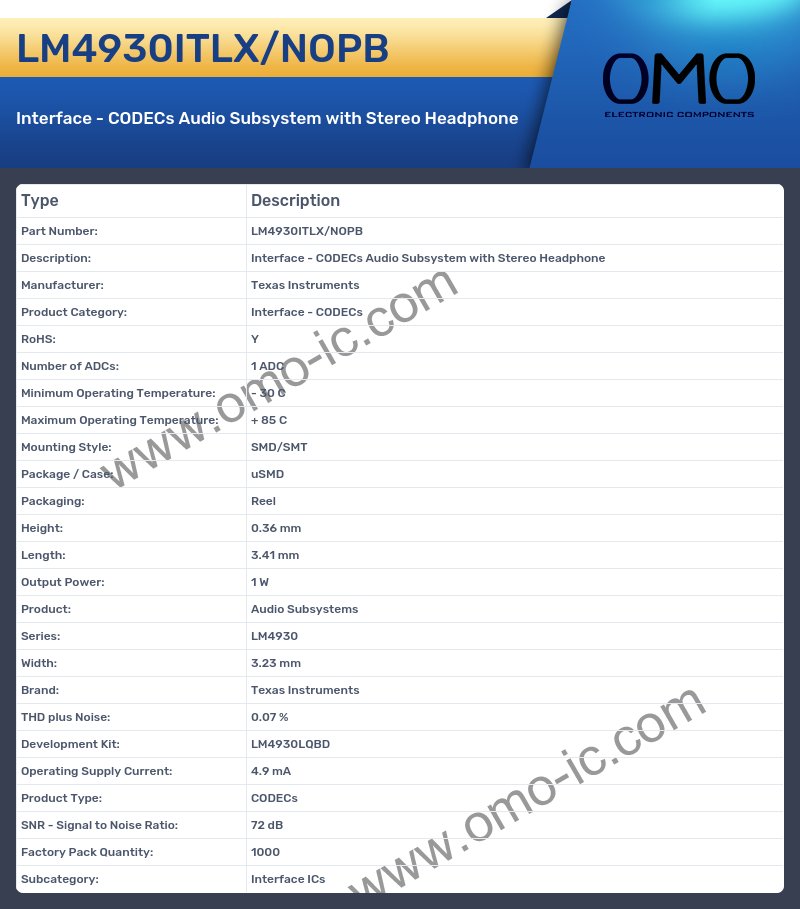 LM4930ITLX/NOPB