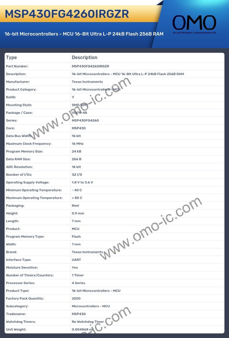 MSP430FG4260IRGZR