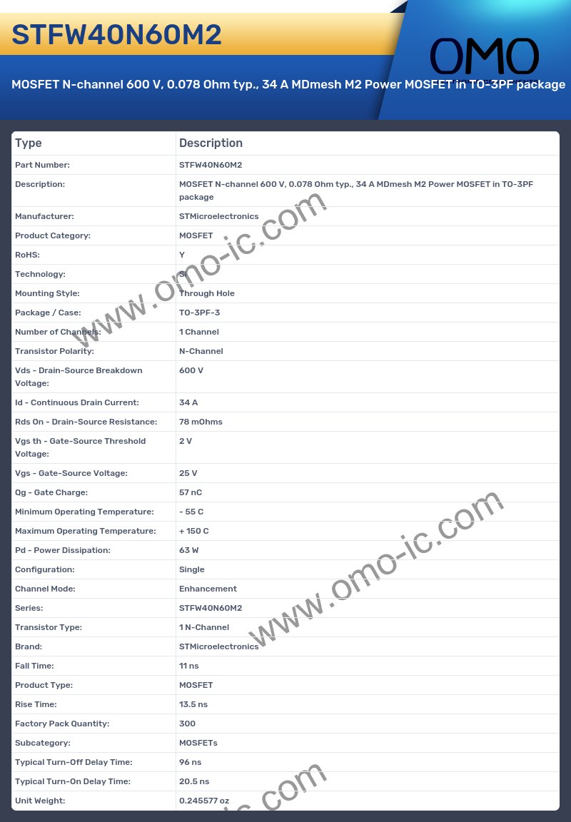 STFW40N60M2