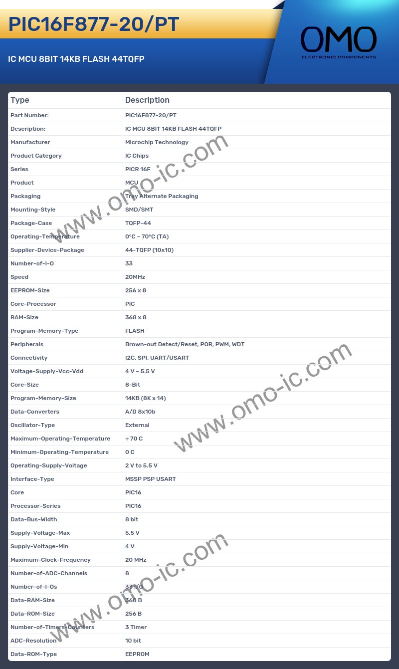 PIC16F877-20/PT