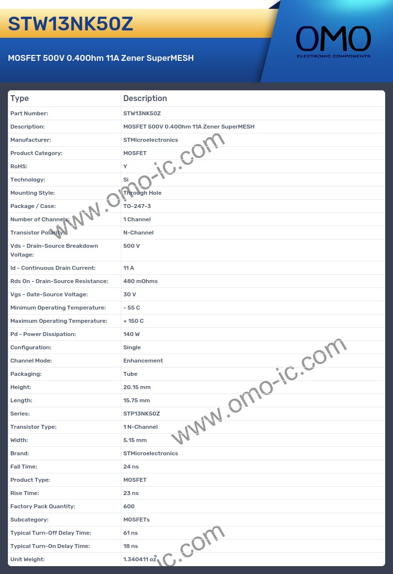 STW13NK50Z