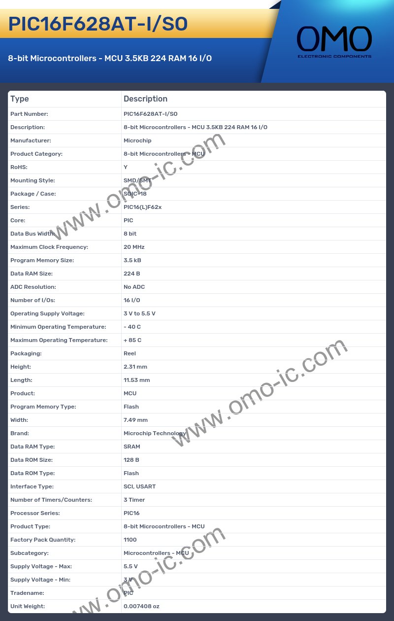 PIC16F628AT-I/SO
