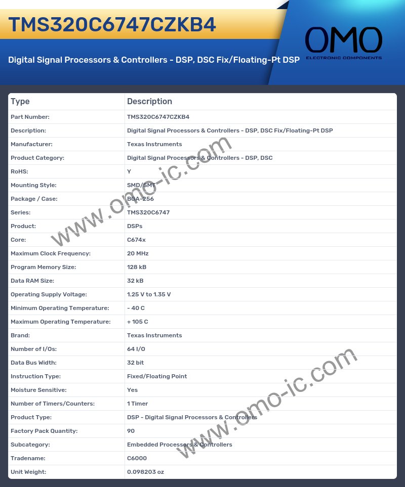 TMS320C6747CZKB4