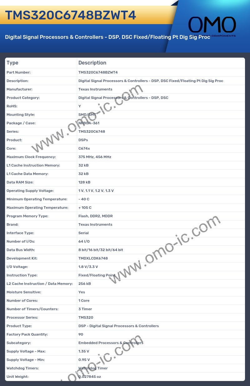 TMS320C6748BZWT4