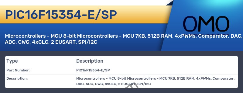 PIC16F15354-E/SP