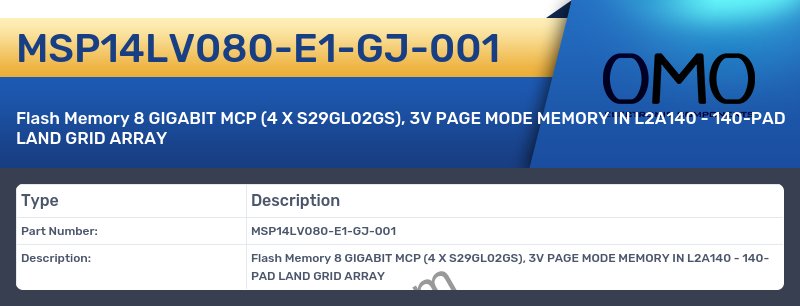 MSP14LV080-E1-GJ-001