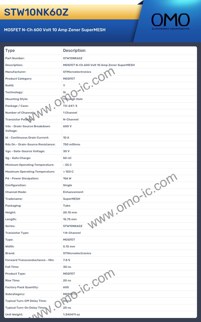 STW10NK60Z