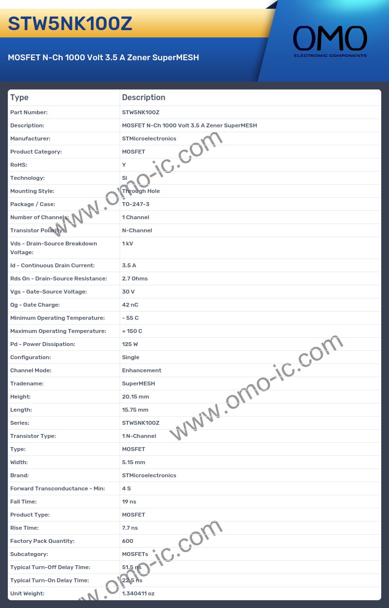 STW5NK100Z