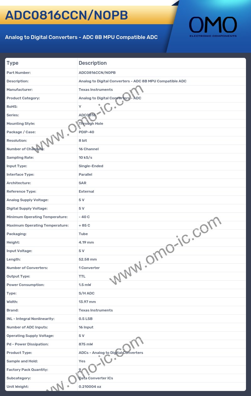 ADC0816CCN/NOPB