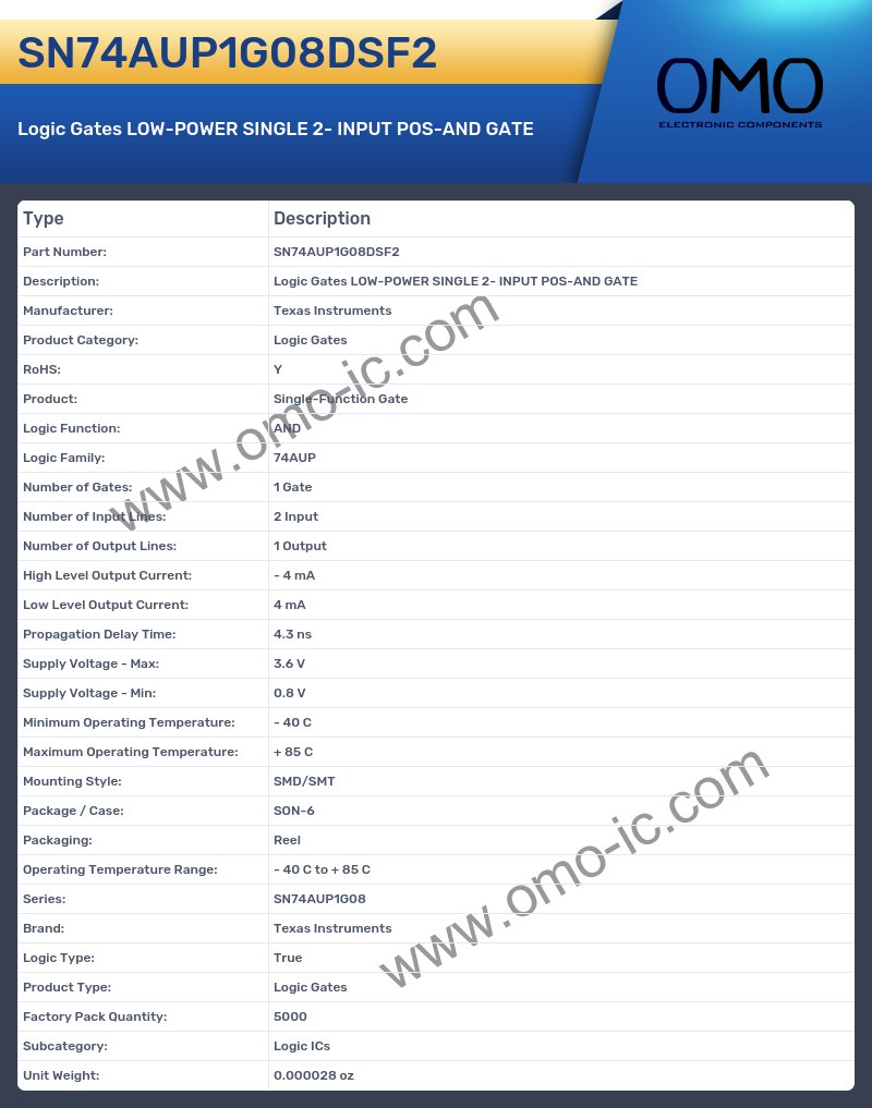 SN74AUP1G08DSF2
