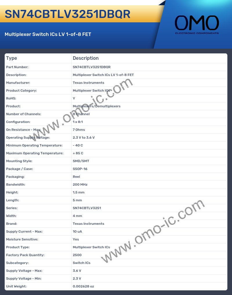 SN74CBTLV3251DBQR