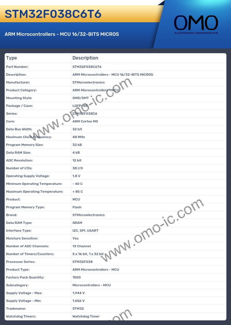 STM32F038C6T6