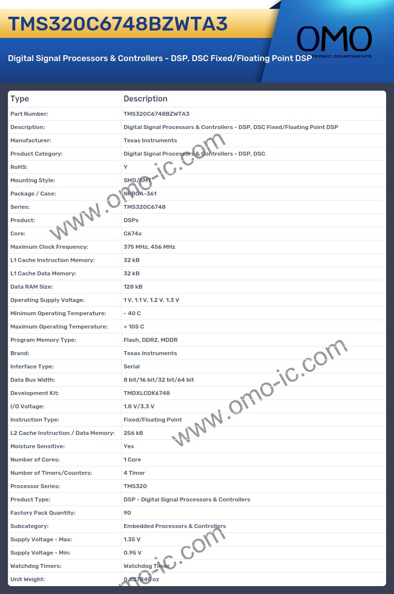 TMS320C6748BZWTA3