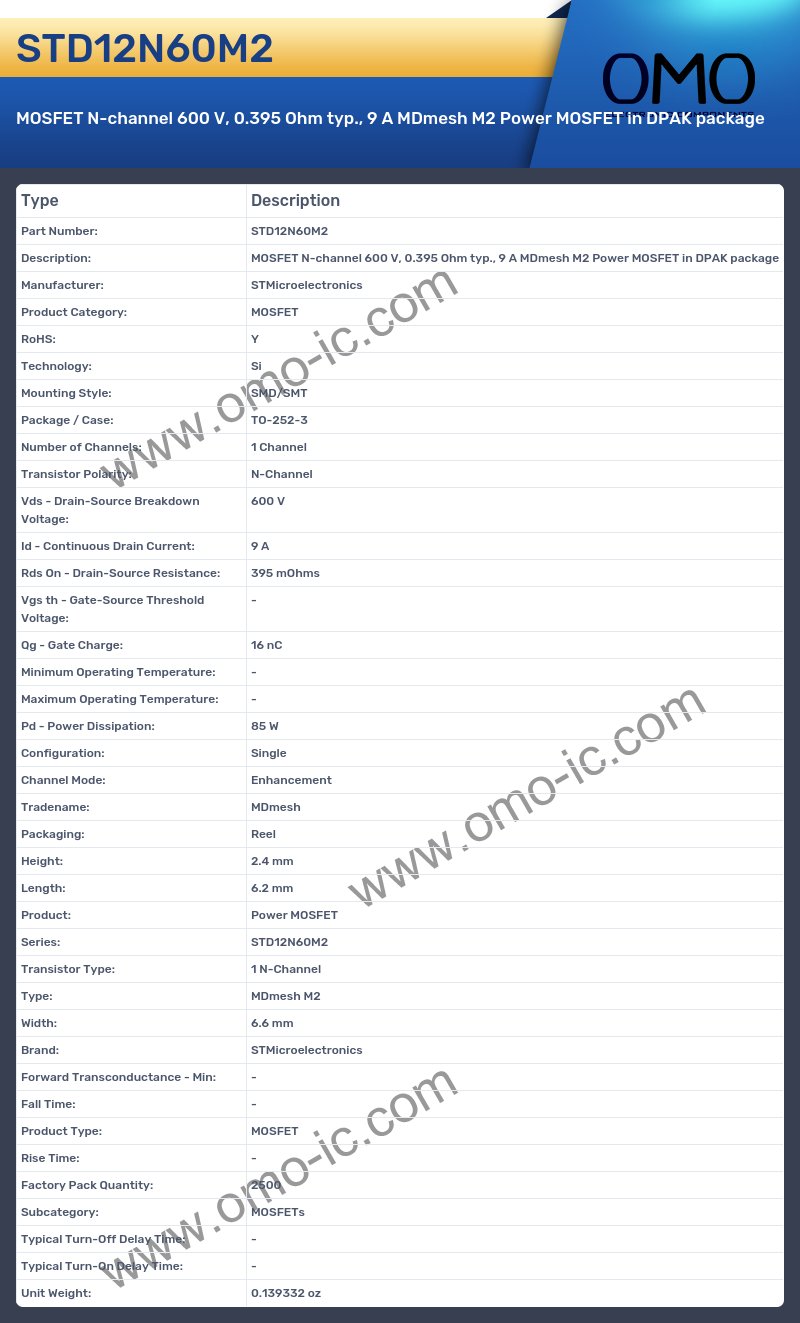 STD12N60M2