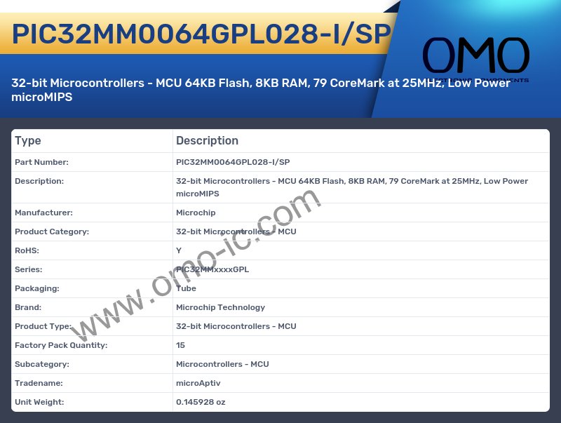 PIC32MM0064GPL028-I/SP