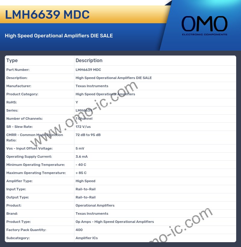 LMH6639 MDC