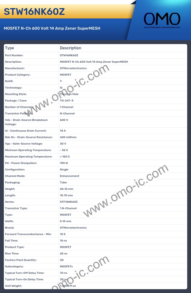 STW16NK60Z