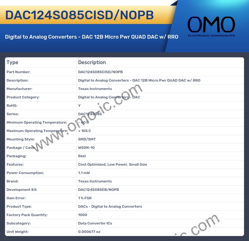 DAC124S085CISD/NOPB