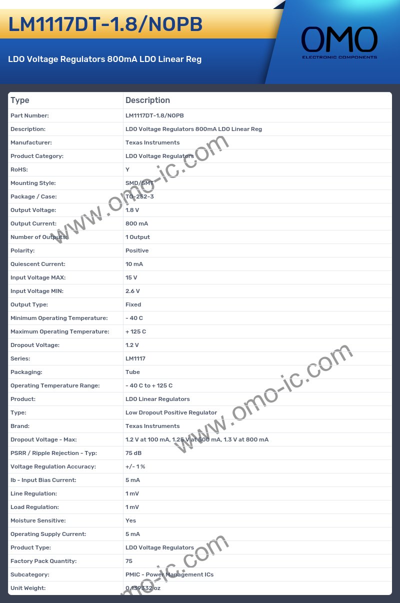 LM1117DT-1.8/NOPB