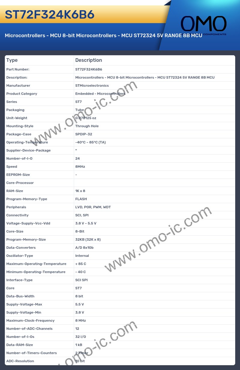 ST72F324K6B6