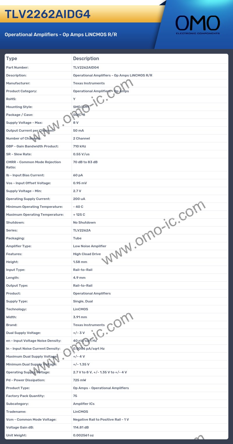 TLV2262AIDG4