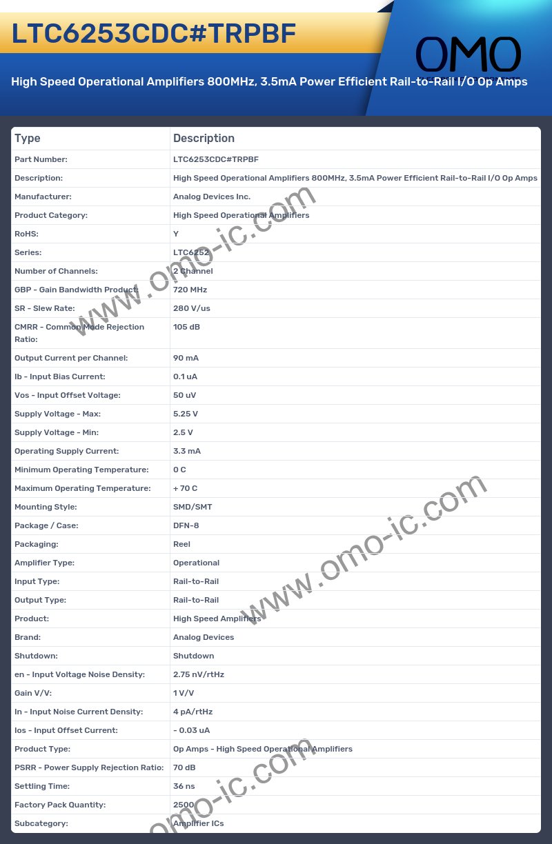LTC6253CDC#TRPBF