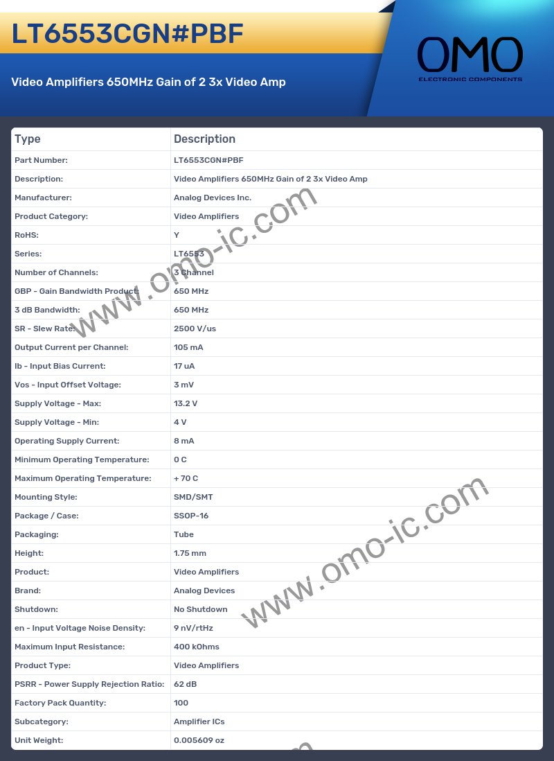 LT6553CGN#PBF