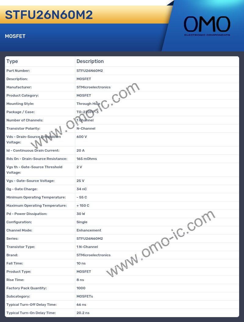STFU26N60M2