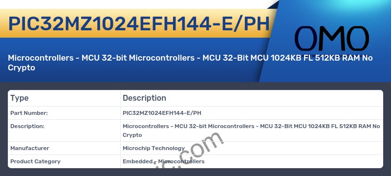 PIC32MZ1024EFH144-E/PH