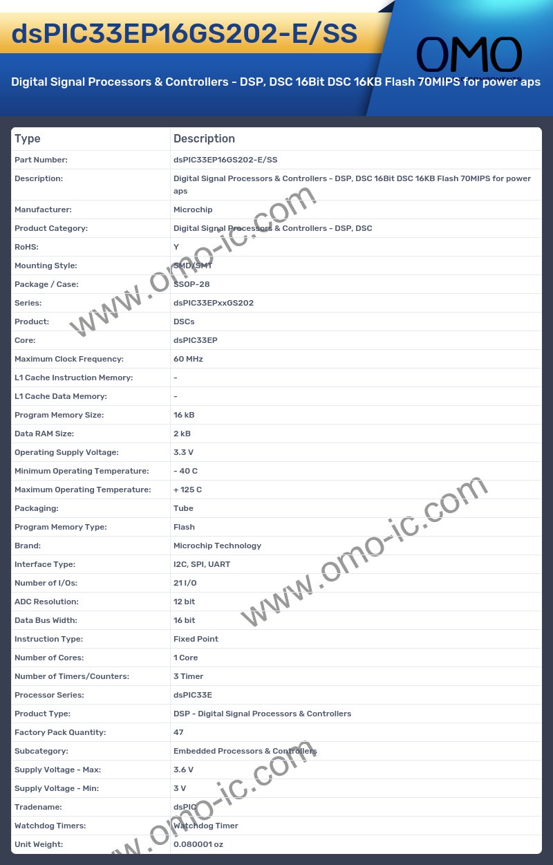 dsPIC33EP16GS202-E/SS