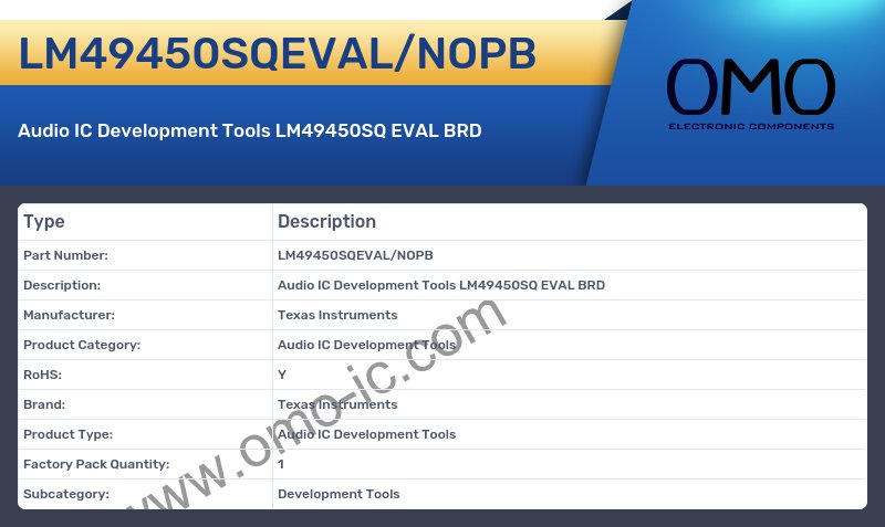 LM49450SQEVAL/NOPB